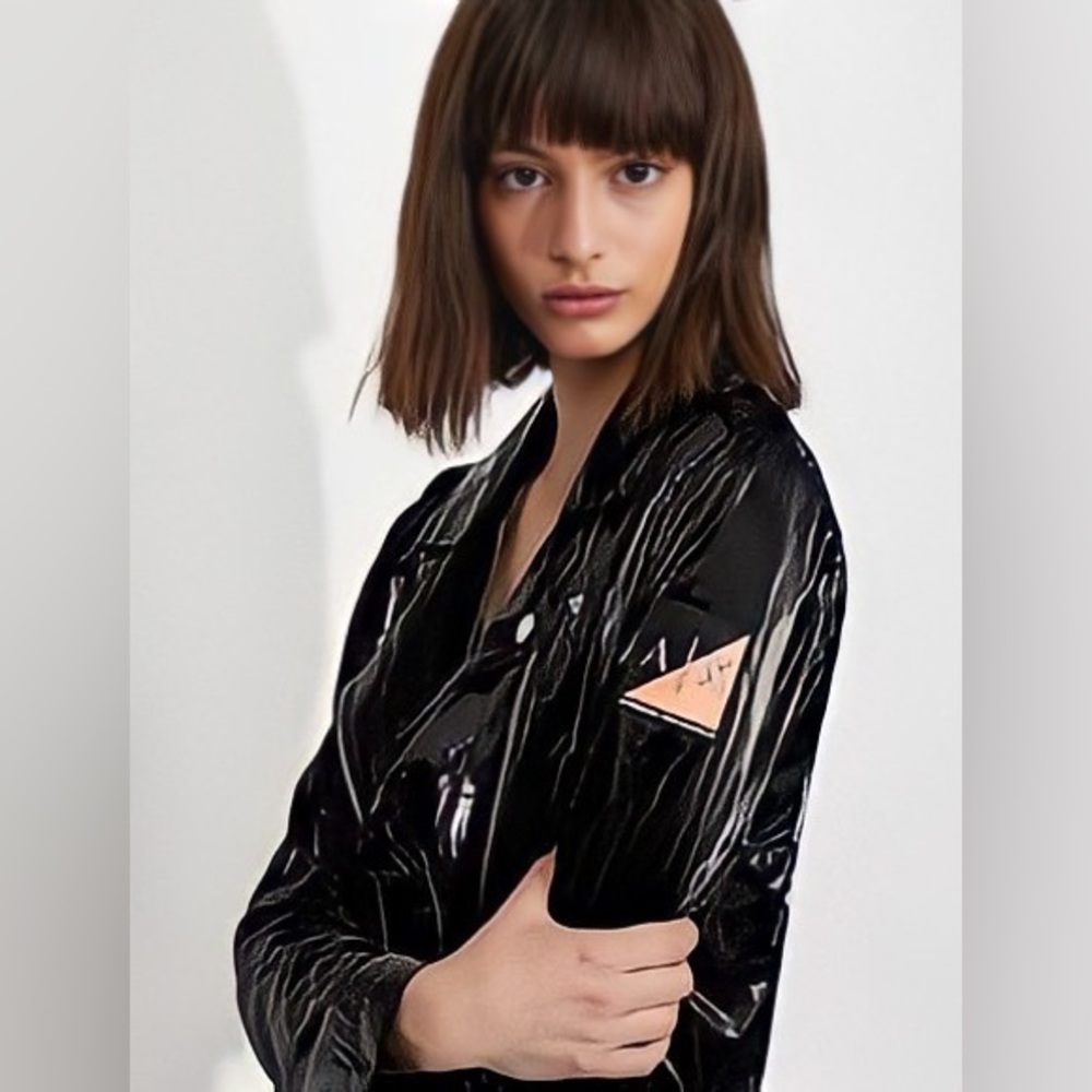 Armani Exchange Blouson Latex Jacket